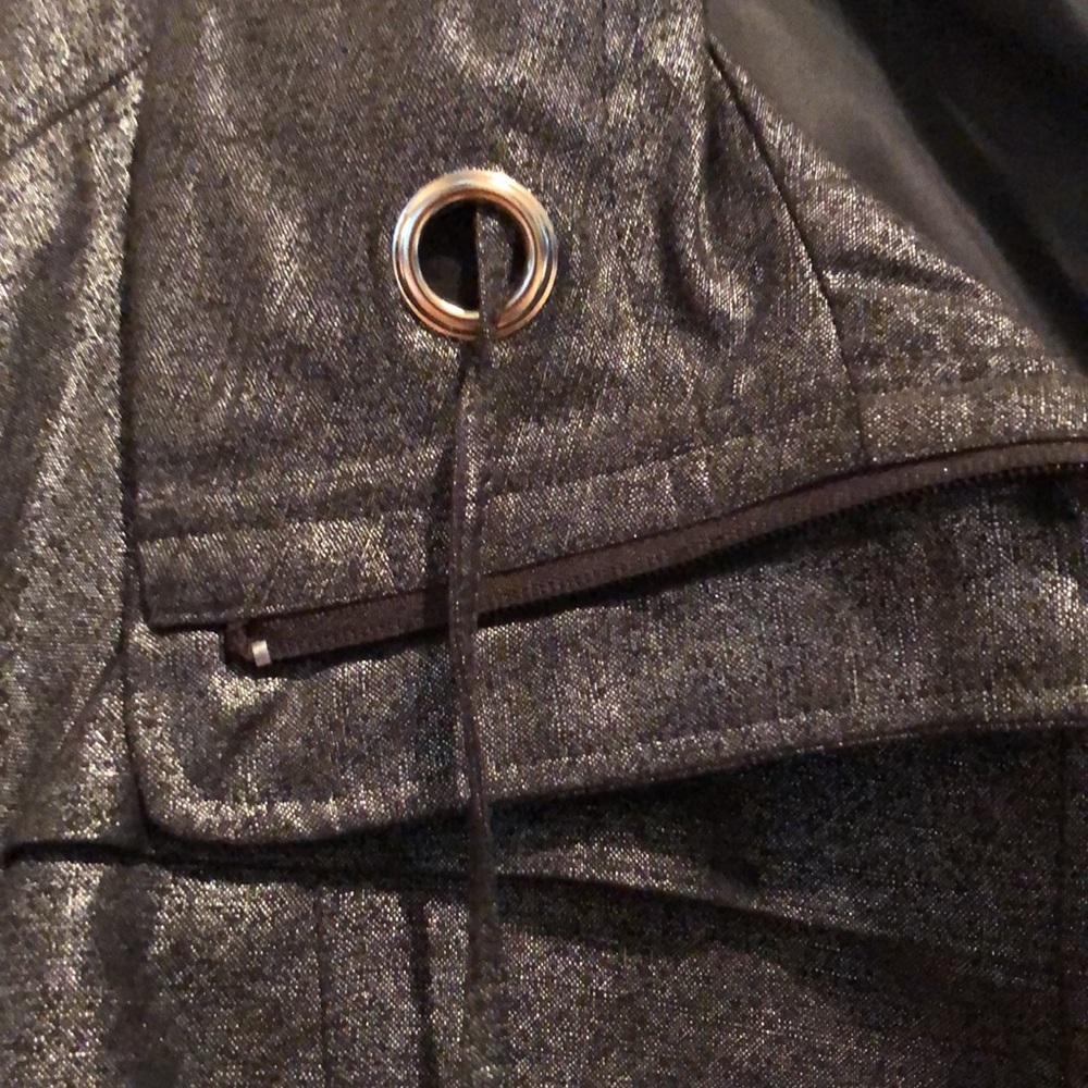Sandro Sportswear  size XL black very dark metallic gray jacket with 3/4 sleeve - Picture 16 of 16